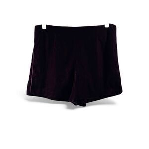 Free People Velvet Shorts in Burgundy Size 6
